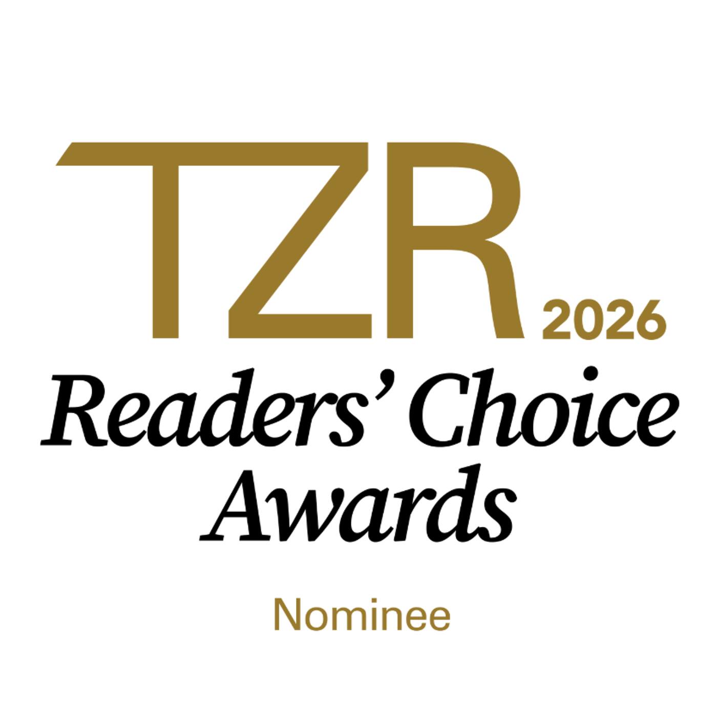 The Zoe Report 2026 Readers' Choice nominee badge