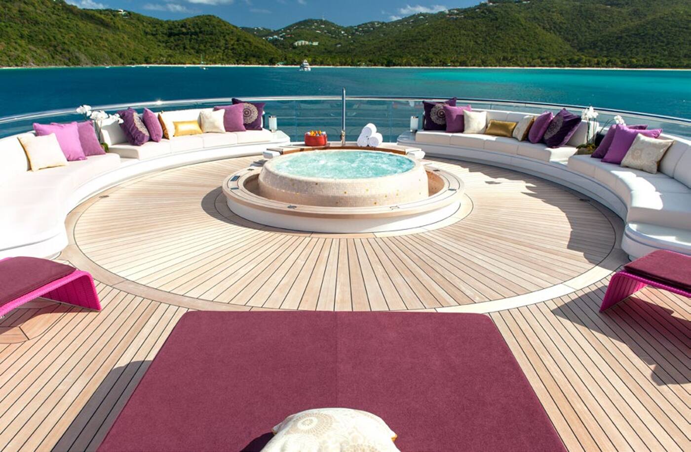 The top deck aboard SOLANDGE